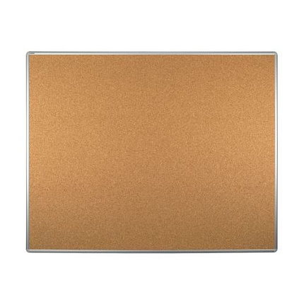 Korkový oboustranný paraván ekoTAB 120 x 150 cm, elox