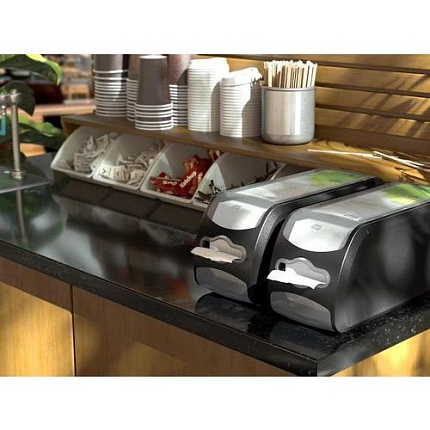 Pultový zásobník Tork Xpressnap Fit na papírové ubrousky N14, černý