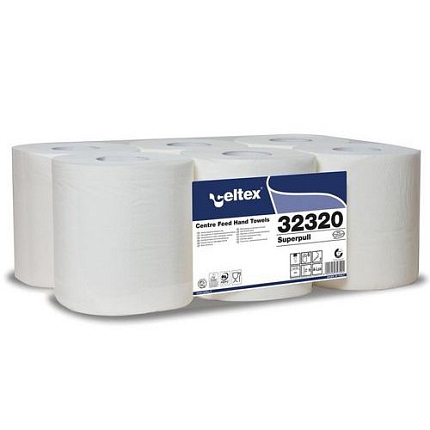 Papírové ručníky v roli Celtex Maxi Superpull 2vrstvy, bílé, 6ks
