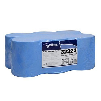 Papírové ručníky v roli Celtex Maxi 2vrstvy, modré, 6ks