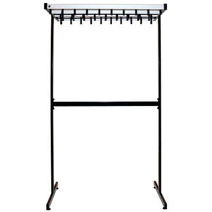 Věšák Pro–line přístupný ze dvou stran s 38 háčky