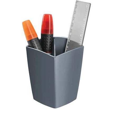 Stojánek na tužky CEP Mineral, šedý