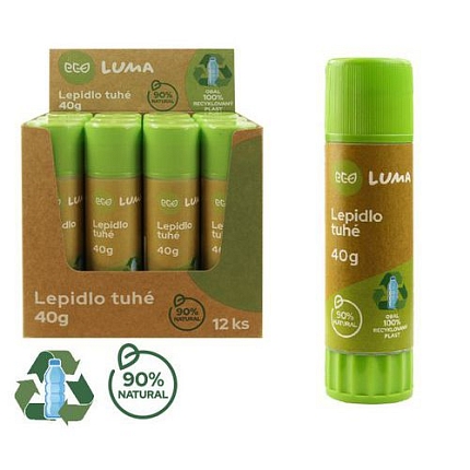 Lepidlo ECO LUMA, tuhé, 40g,12 ks