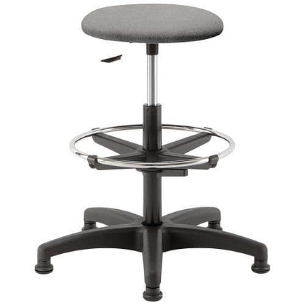 Pracovní židle Linea Fabbrica s kluzáky, šedá