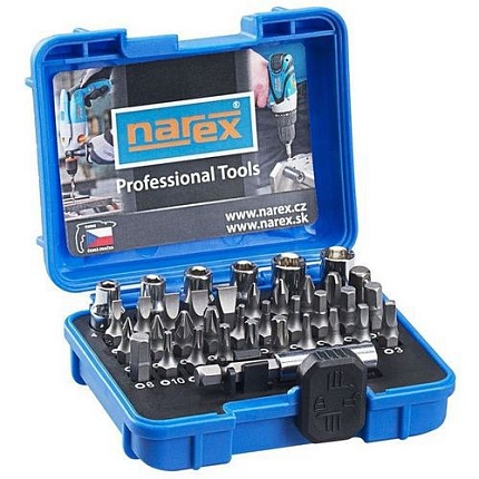 Sada bitů INDUSTRIAL-CrV 37dílná 37-Bit Box, NAREX 65404060