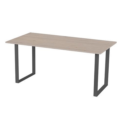 Kancelářský stůl Square, 180 x 80 x 75 cm, rovné provedení, podnoží antracit, dub