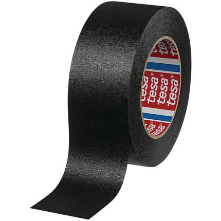Maskovací lepicí páska Tesa, 50 m, 50 mm, černá