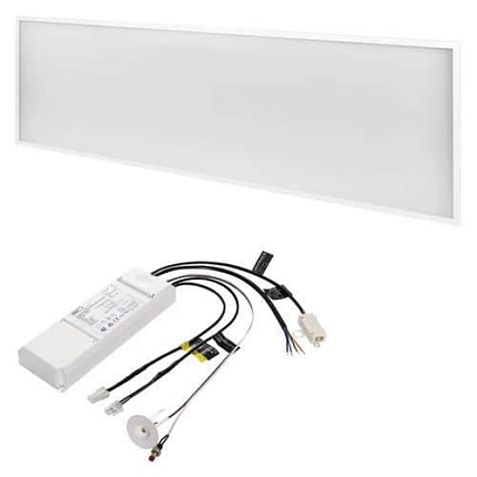 LED panel PROXO 30x120, obdélníkový vestavný bílý, 40W neutrální bílá, Emergency