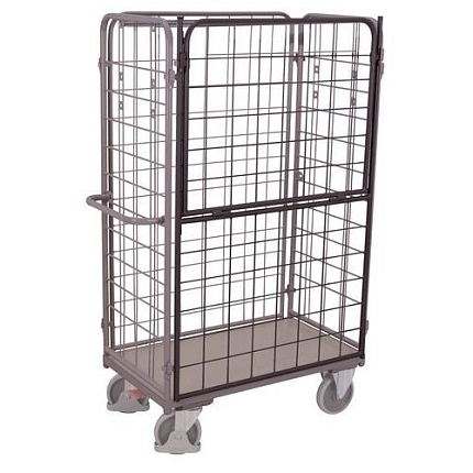 Otevírací boční stěna pro vysoký vozík 120 x 80 cm, šedá