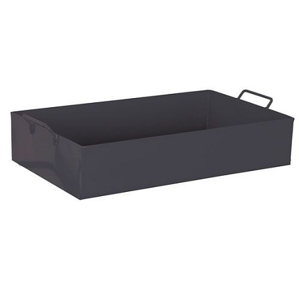 Ocelová vana k vozíku, 107,5 x 59 x 23,5 cm, šedá