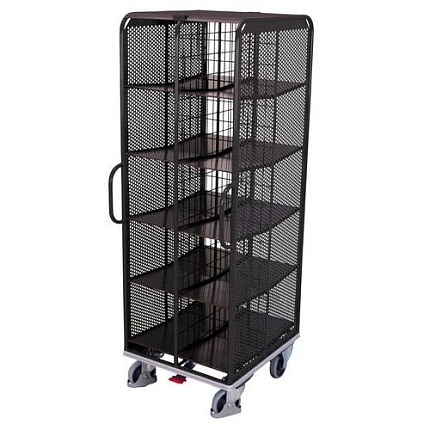 Vozík na dokumenty, do 500 kg, 69 x 86 x 201,5 cm, šedý