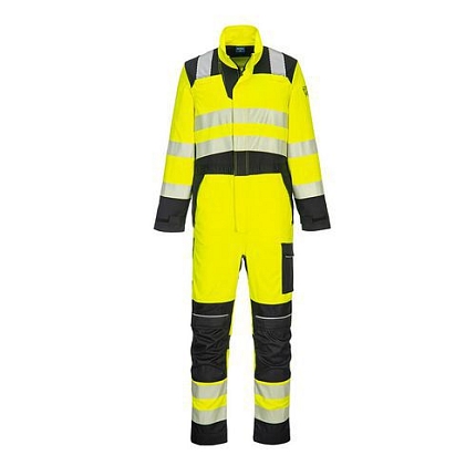 PW3 FR Hi-Vis kombinéza, černá/žlutá, normální, vel.XXL