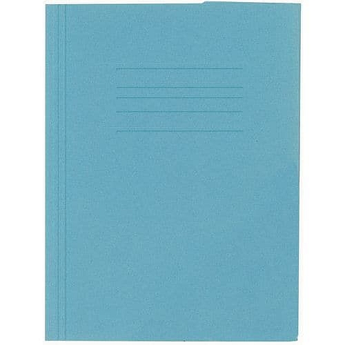 Tříklopé desky Kangaro s gumou, modré 25 ks