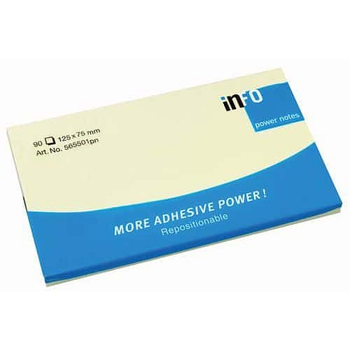 Bloček samolepicí, 125 x 76 mm, 12 x 100 ks