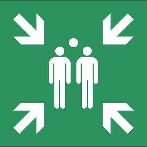 Tabulka bezpečí Brady, fotoluminiscenční - Shromaždiště