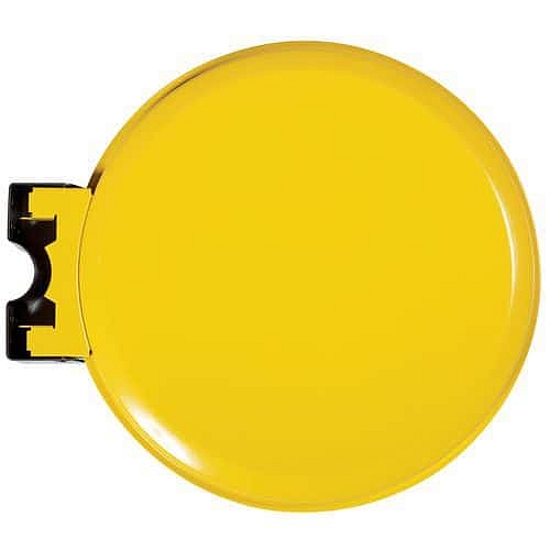 Venkovní držák na pytle s víkem Manutan Expert, žlutý