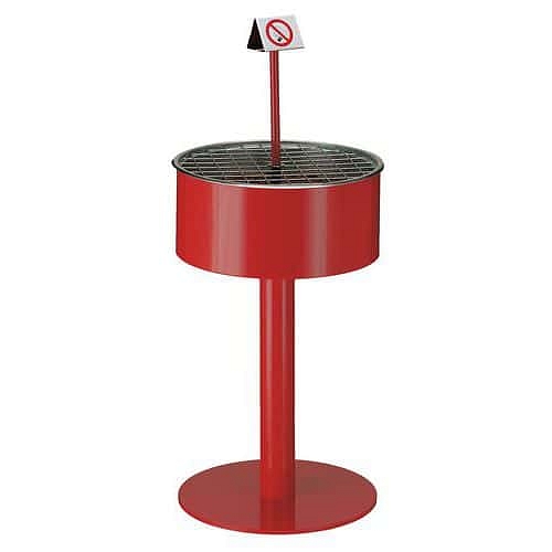 Extra velký popelník červený