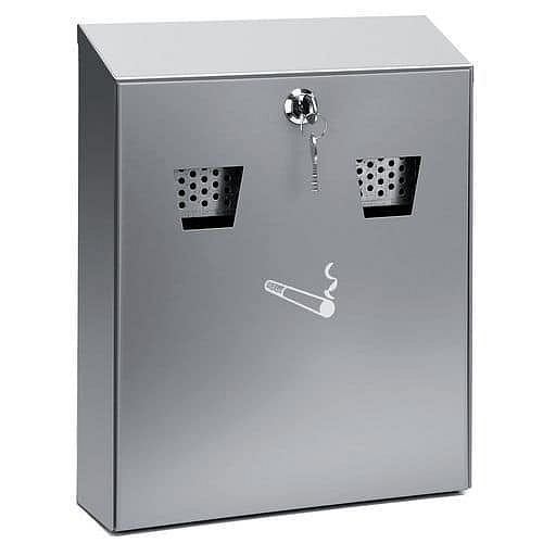 Nástěnný popelník z nerezové oceli V: 32 cm