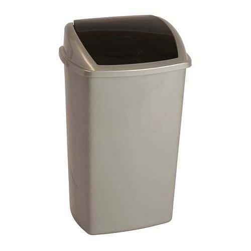 Odpadkový koš 50 l šedý/černý