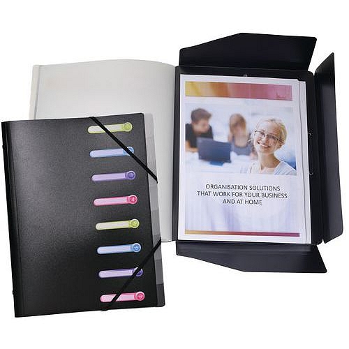 Katalogová kniha Exacompta, 8 l, černá