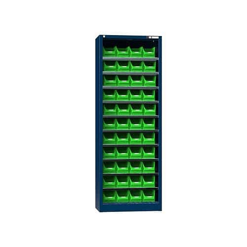 Skříň s boxy UK2-B1, 700 x 400 x 1950 mm, tmavě modrá