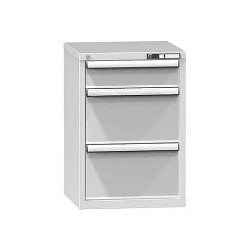 Zásuvková skříň ZA3, 578 x 600 x 840 mm, šedá-šedá