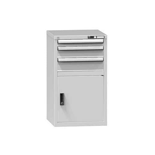 Zásuvková skříň ZA2, 578 x 600 x 990 mm, šedá-šedá