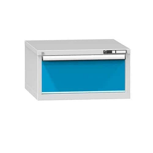 Zásuvková skříň ZB1, 731 x 753 x 390 mm, šedá-modrá
