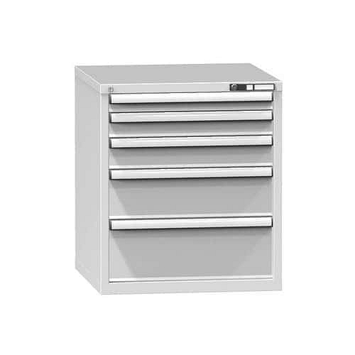 Zásuvková skříň ZB5, 731 x 753 x 840 mm, šedá-šedá