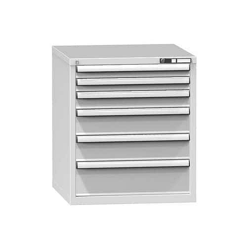 Zásuvková skříň ZB6, 731 x 753 x 840 mm, šedá-šedá