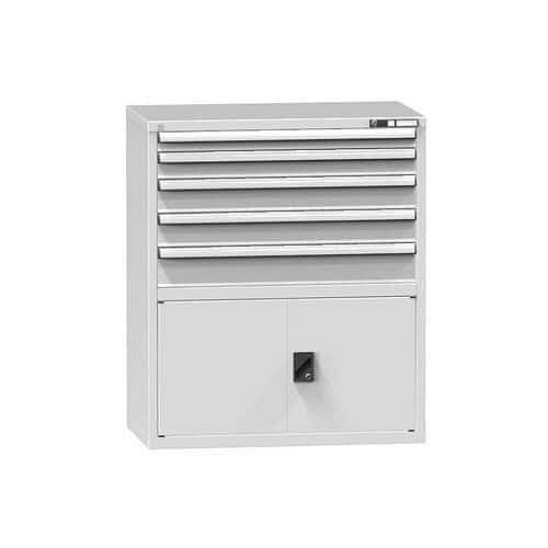 Zásuvková skříň ZC2, 1037 x 600 x 1215 mm, šedá-šedá