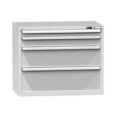 Zásuvková skříň ZC4, 1037 x 600 x 840 mm, šedá-šedá