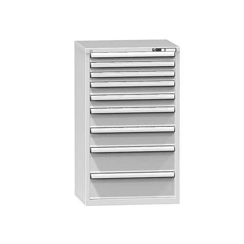 Zásuvková skříň ZD4, 731 x 600 x 1215 mm, šedá-šedá