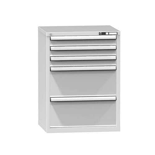 Zásuvková skříň ZD3, 731 x 600 x 990 mm, šedá-šedá