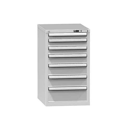 Zásuvková skříň ZE6, 578 x 753 x 990 mm, šedá-šedá