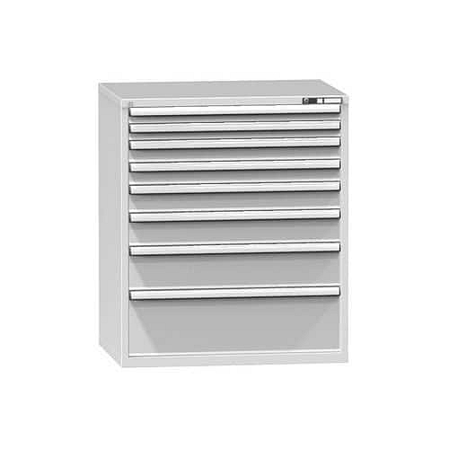 Zásuvková skříň ZG3, 1037 x 753 x 1215 mm, šedá-šedá