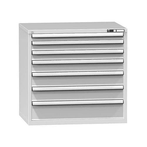 Zásuvková skříň ZG4, 1037 x 753 x 990 mm, šedá-šedá