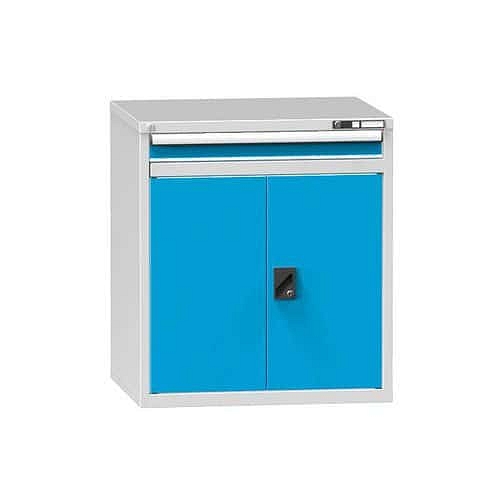 Zásuvková skříň ZK1, 884 x 753 x 990 mm, šedá-modrá