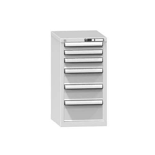 Zásuvková skříň ZL7, 442 x 600 x 840 mm, šedá-šedá