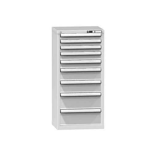 Zásuvková skříň ZN4, 578 x 464 x 1215 mm, šedá-šedá