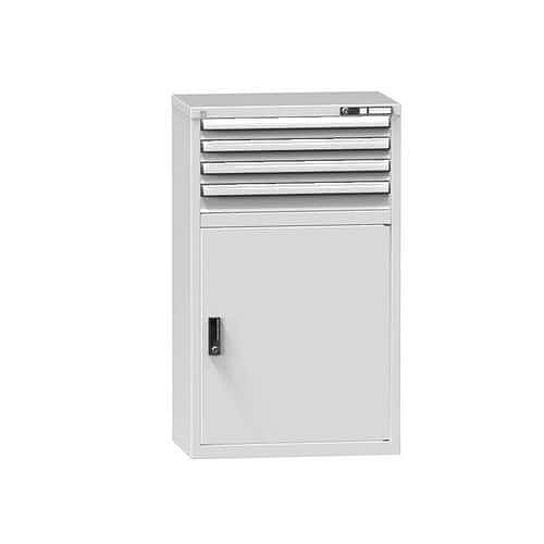 Zásuvková skříň ZP1, 731 x 464 x 1215 mm, šedá-šedá