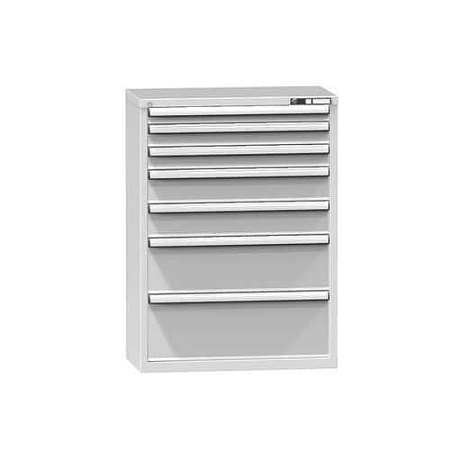 Zásuvková skříň ZR6, 884 x 464 x 1215 mm, šedá-šedá