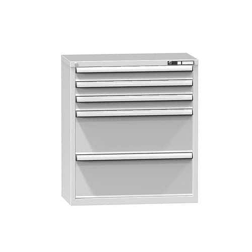 Zásuvková skříň ZR3, 884 x 464 x 990 mm, šedá-šedá