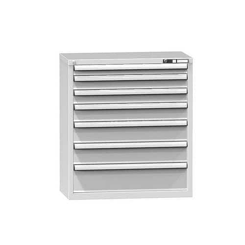 Zásuvková skříň ZR6, 884 x 464 x 990 mm, šedá-šedá