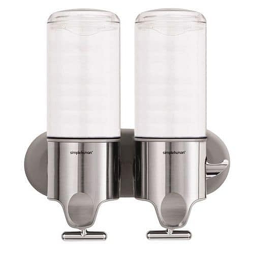 Dvojitý nástěnný dávkovač mýdla