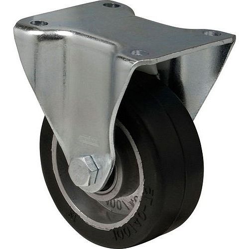 Gumové transportní kolo s přírubou, průměr 200 mm, kuličková ložiska