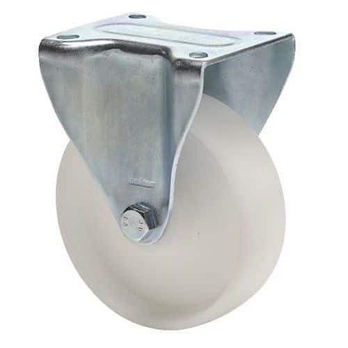 Polyamidové transportní kolo s přírubou, průměr 160 mm, kuličková ložiska