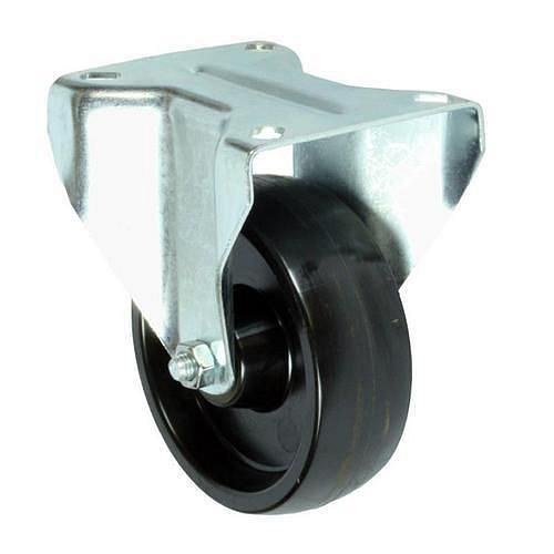 Fenolové transportní kolo s přírubou, průměr 100 mm, kluzné ložisko, teplotně odolné