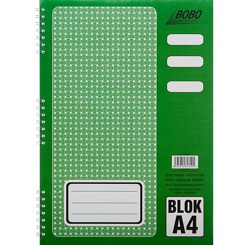 Blok s kovovou boční spirálou