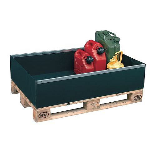 Záchytná vana na paletu, 800 x 275 mm